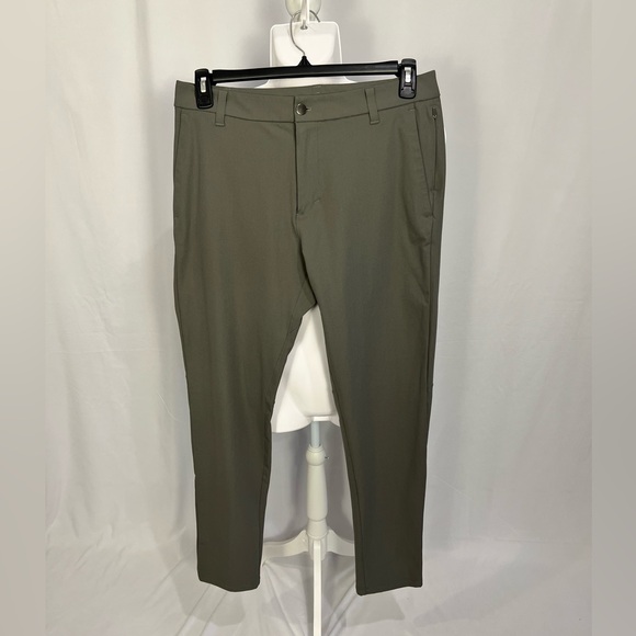 Lululemon Mens ABC Classic Fit Trouser 5 Pocket Pant Warpstreme Olive 32x34